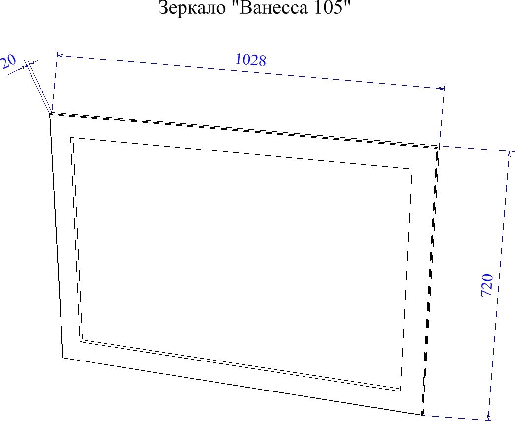 Мебель для ванной sanflor ванесса 105 напольная белая